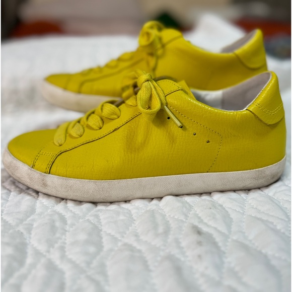 Banana Republic leather sneakers, lime - Picture 6 of 8